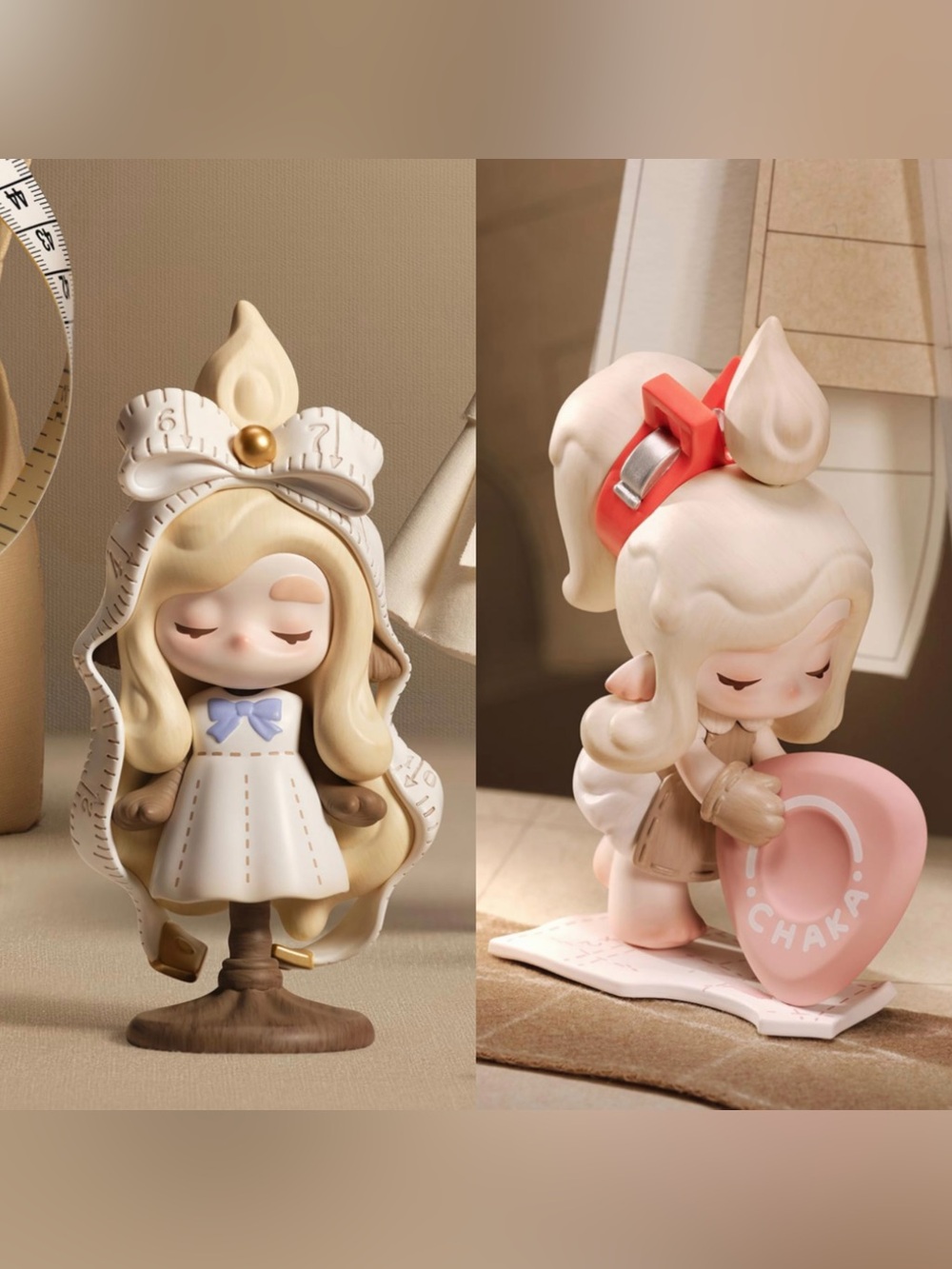 Bundle POP MART Chaka Stitch By Stitch Lady Model and Wandering Line